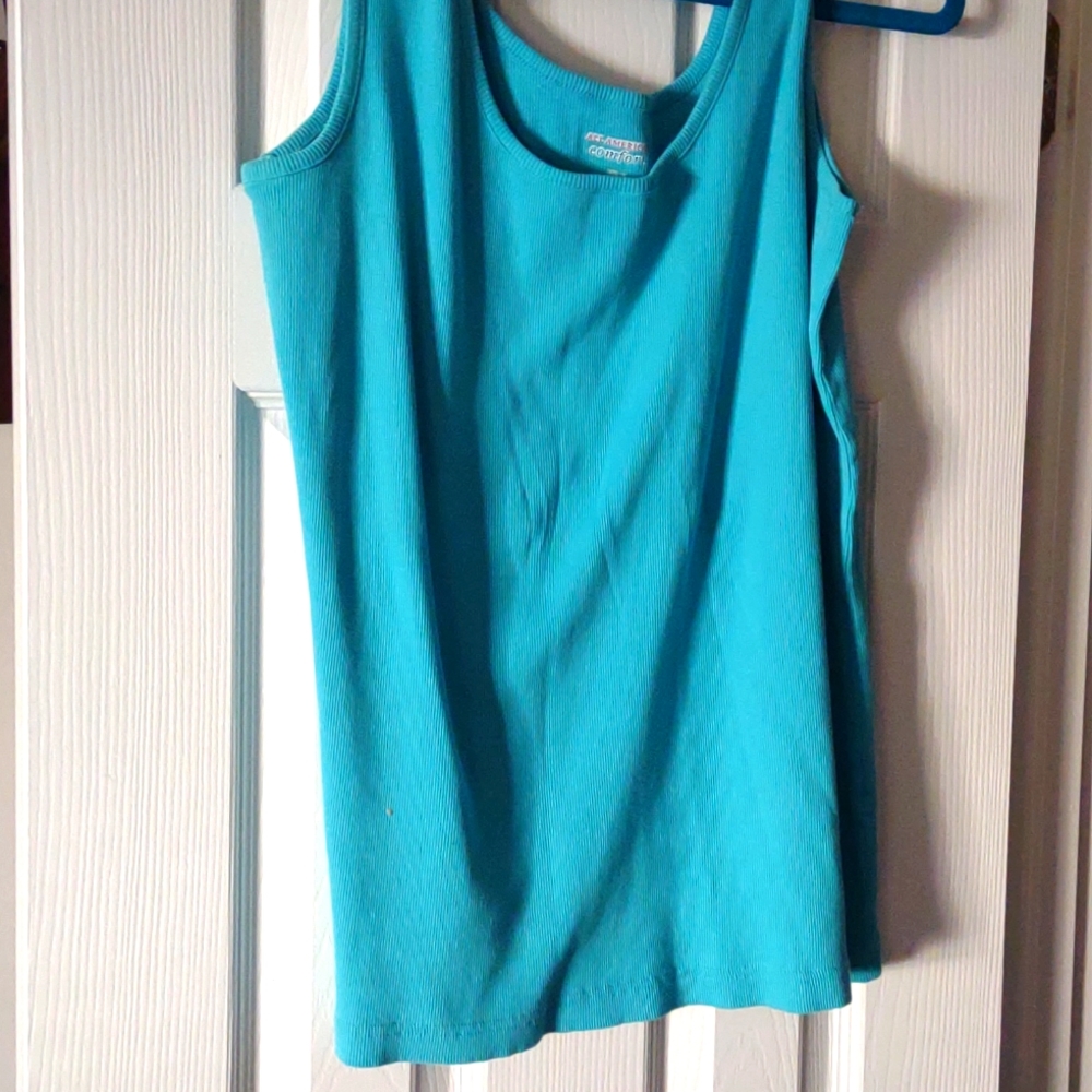 Tank Top~ Plain Turquoise